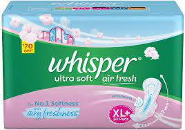 WHISPER ULTRA SOFT XL 50 PADS                   